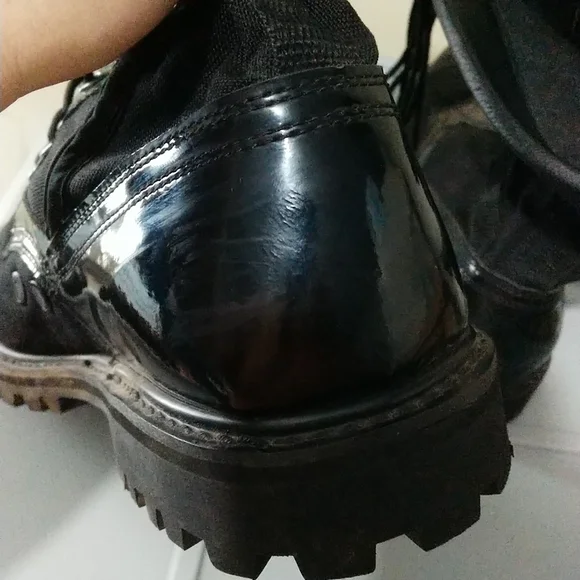 Size 13 black steel toe boots. - Picture 9 of 10